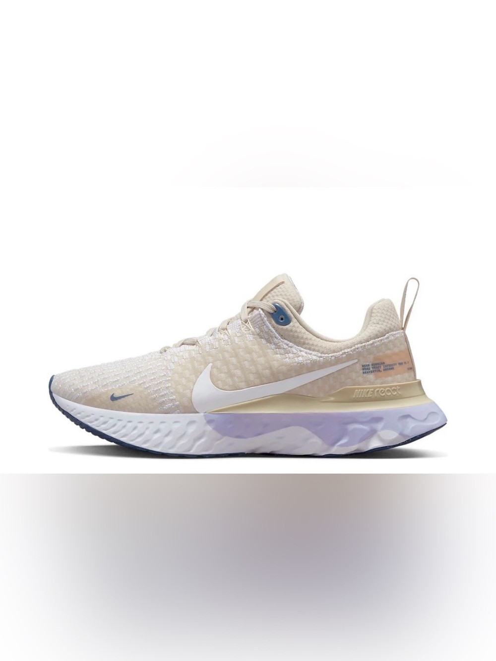 Nike React Infinity Run Women’s Beige and White Running Sneakers